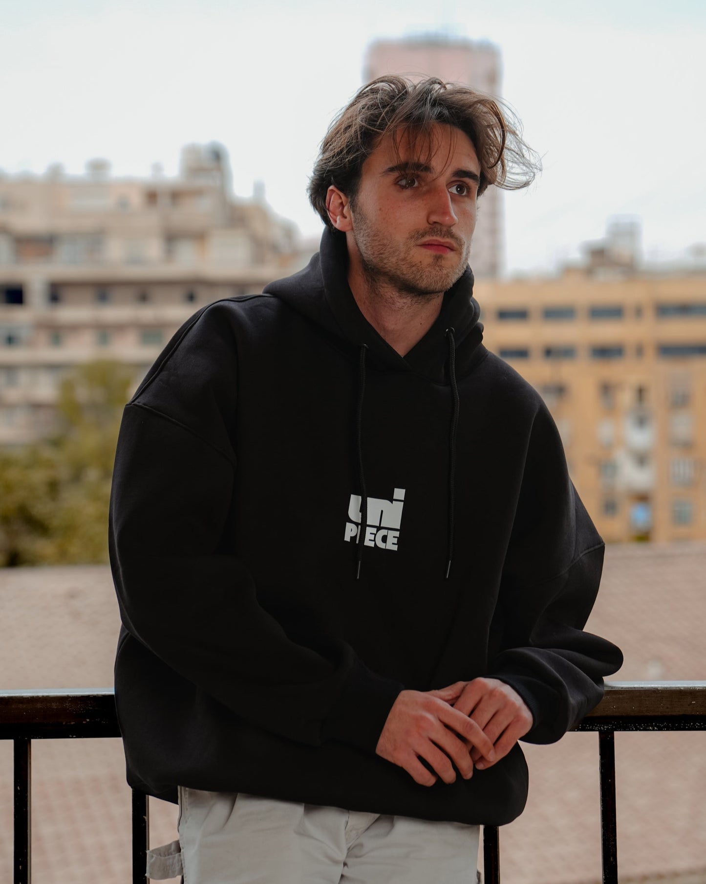 Unipiece Black Hoodie