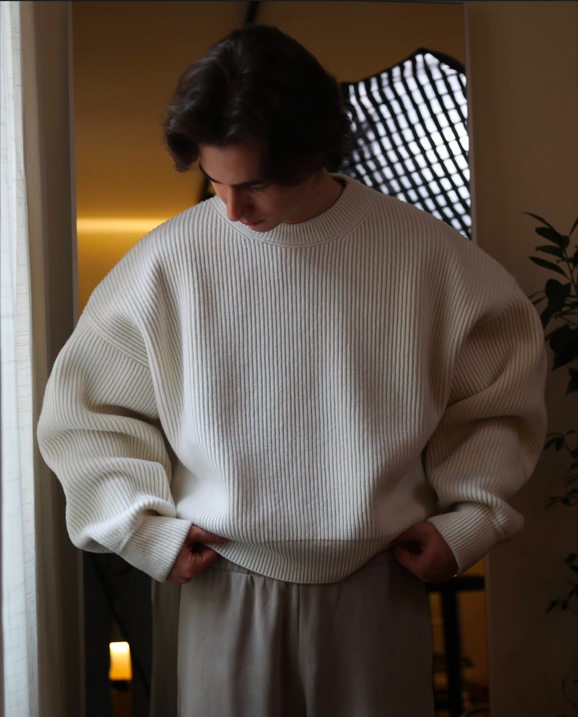 Unipiece White Sweater