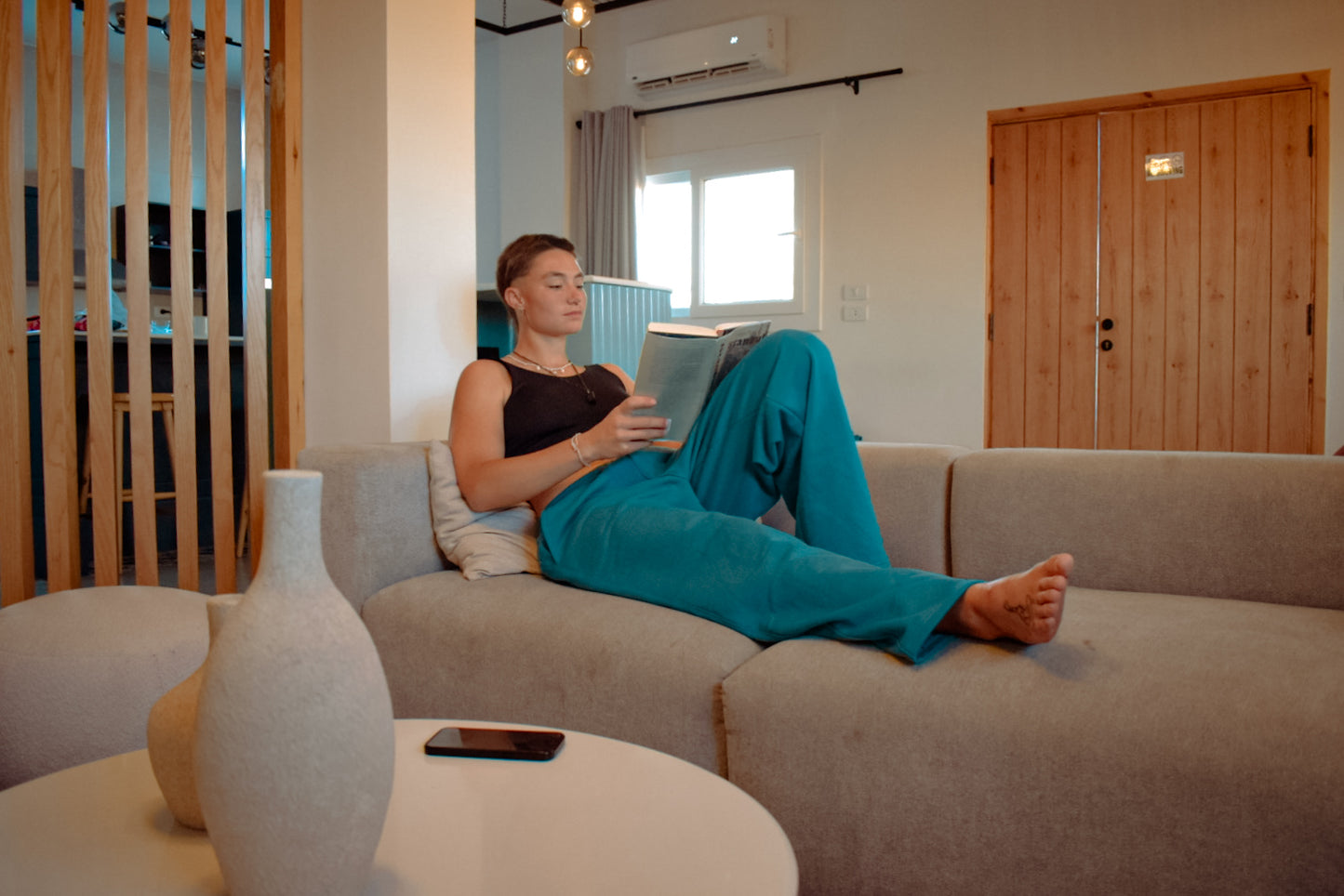 Premium Teal Blue Pants