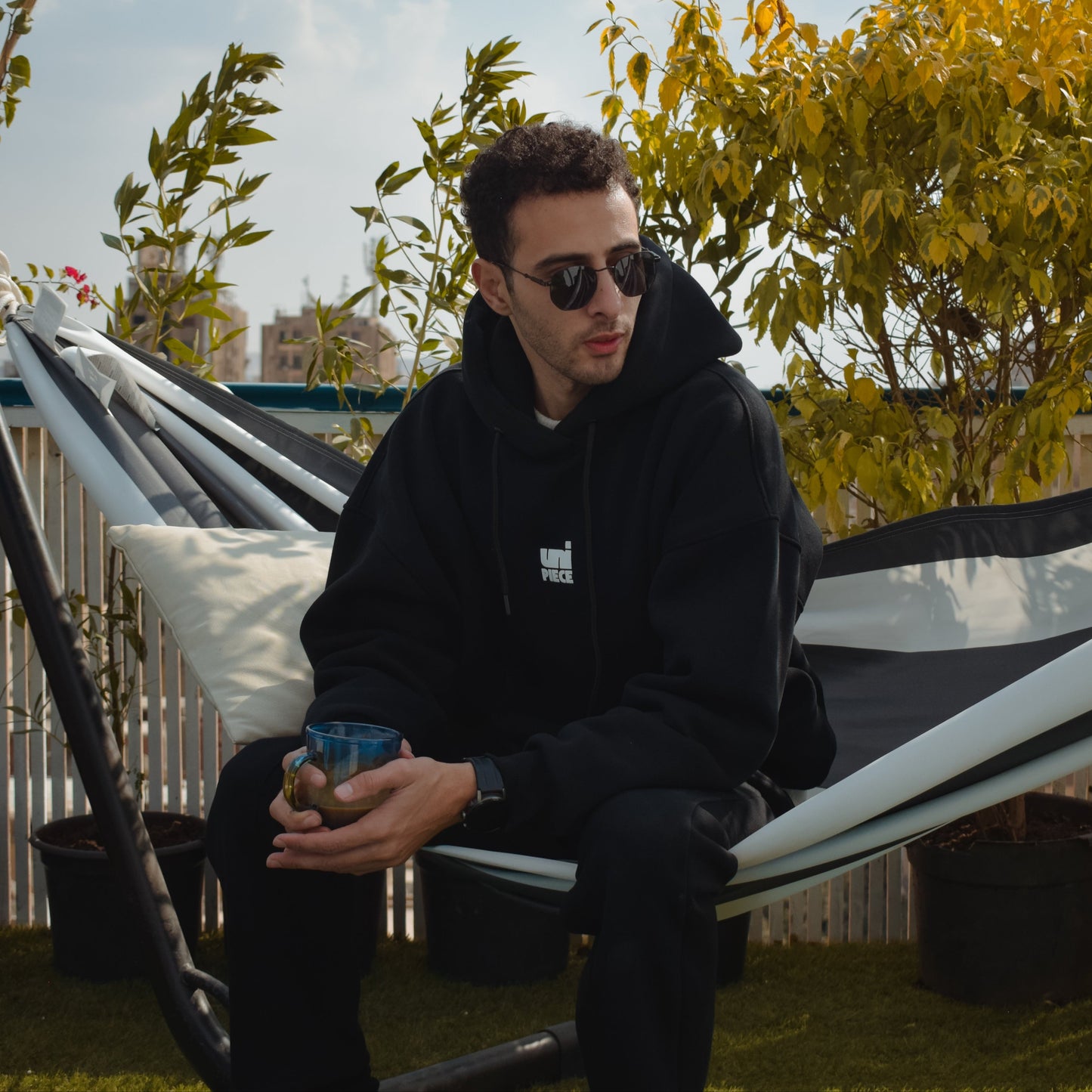 Unipiece Black Hoodie