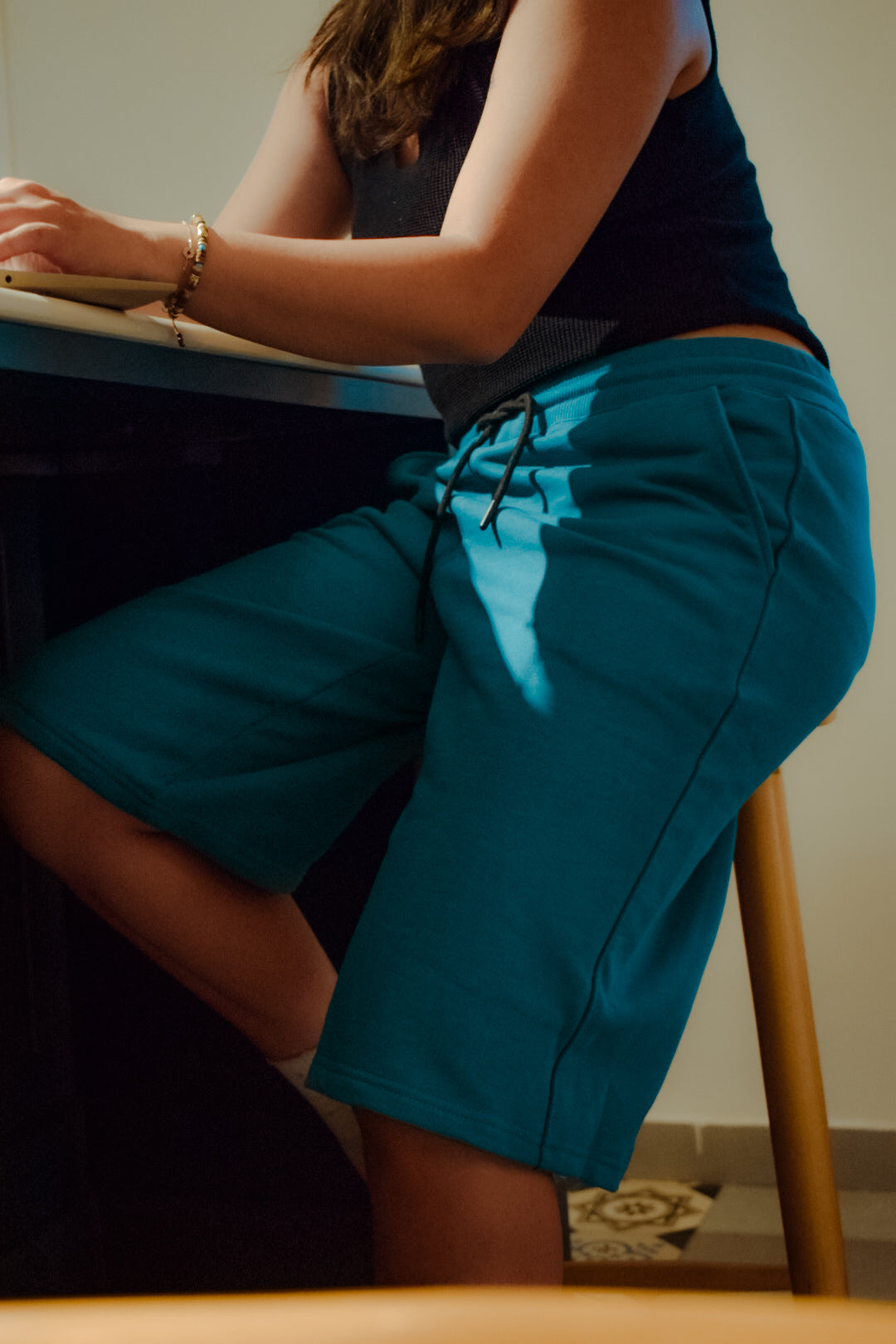 Premium Teal Blue Short