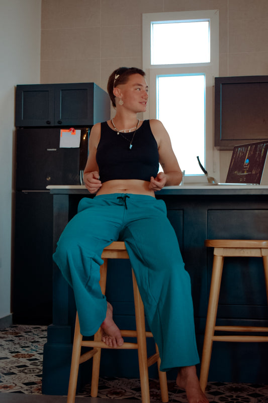 Premium Teal Blue Pants
