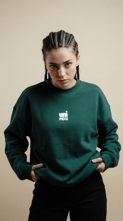 Unipiece Green Crewneck Sweatshirt