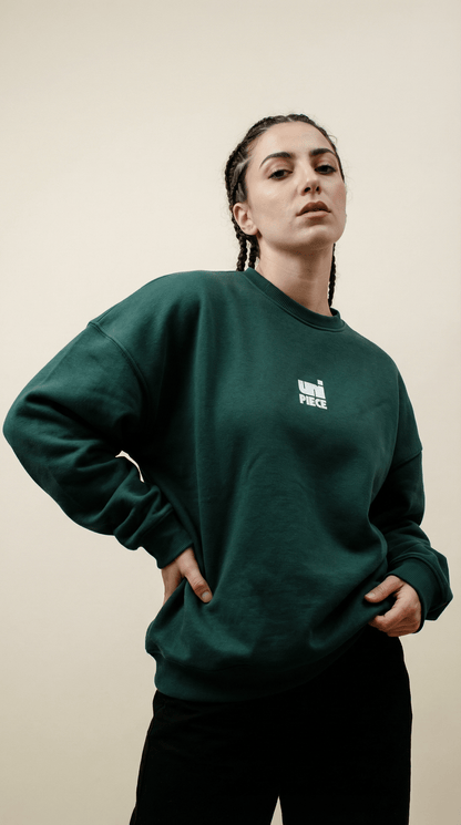 Unipiece Green Crewneck Sweatshirt