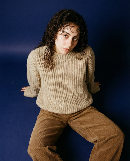 Beige oversized sweater